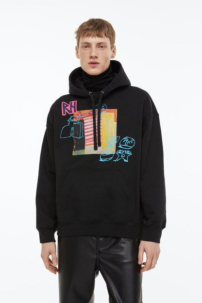 Oversized Fit Cotton hoodie - Derksen Mode