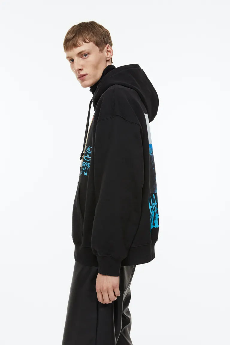 Oversized Fit Cotton hoodie - Derksen Mode