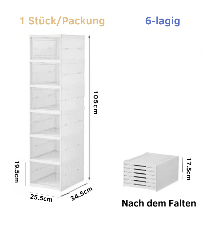 Stofvrije Draagbare Schoenenorganizer - Derksen Mode